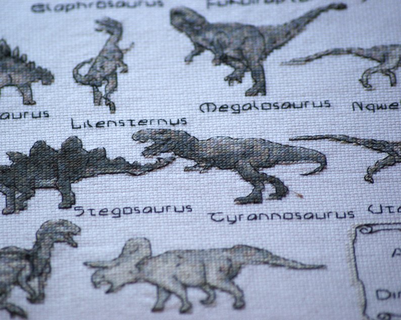 Z Of Dinosaurs Cross Stitch Kit A